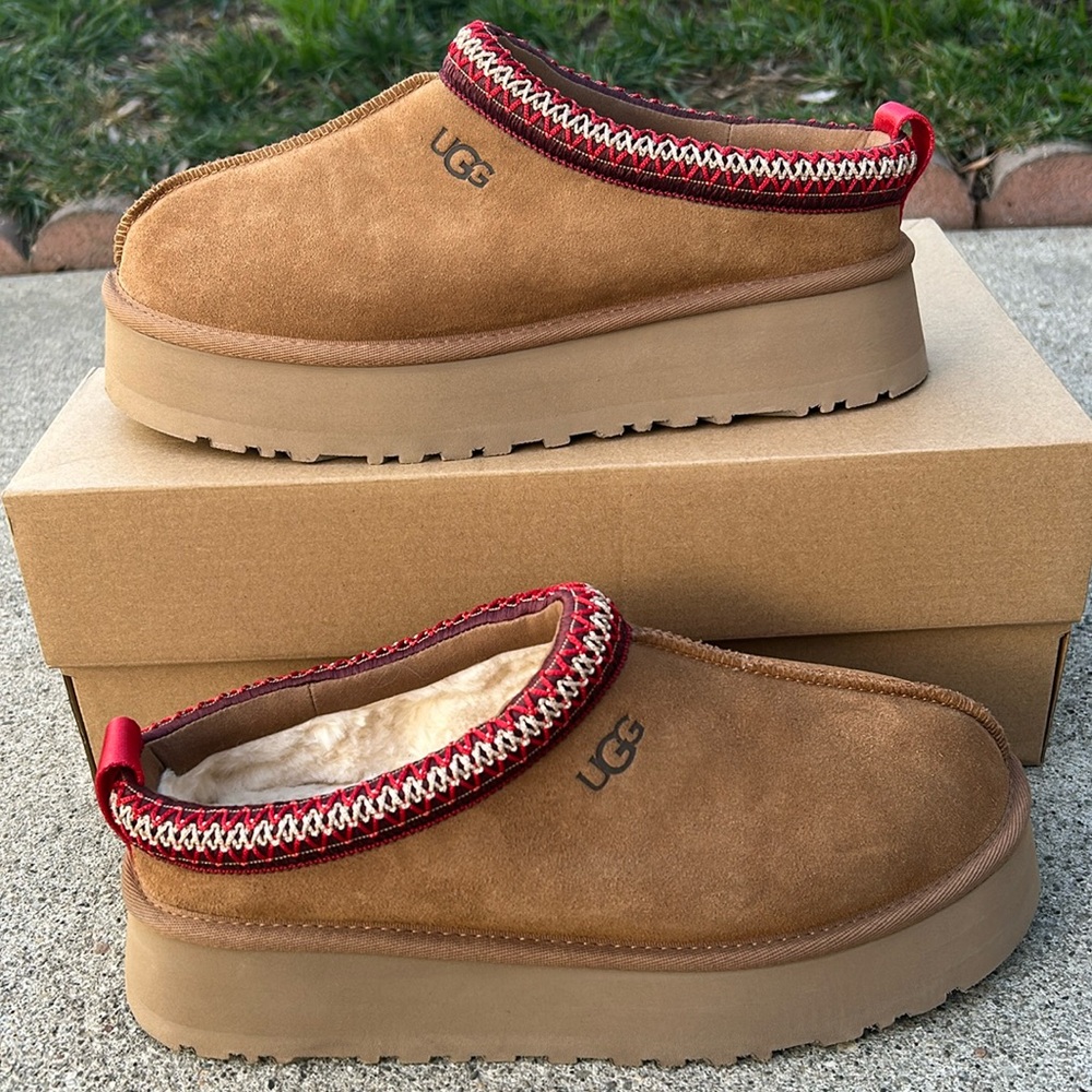 UGG Tazz Womens Slippers Size 9 Chestnut Brand New!
